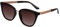 SQUAD Sonnenbrille Für Damen, Brille Frauen Fashion Quadratisch mit braunem Glitzer 100% uv400-schutz