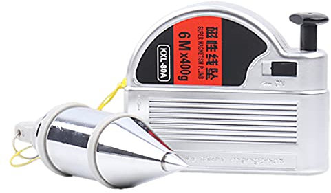 BHFYOB Magnetic Plumb Bob for/6m Quick-stabilizing Hanging Tool 3/6m Fix on Wood Masonry Safety Lock Adjustable Range