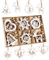24 Stück Weihnachtsbaumschmuck Holz, Anhänger Weihnachtsbaum, Schneeflocken aus Holz, Christbaumschmuck Holz, Anhänger Hängeornamente Weihnachtsbaumschmuck mit Juteseil für Christbaumanhänger