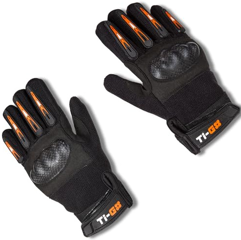 Ti-GO MX Motorcross Gloves Kids - Childrens Bike Riding Cycle Sports Accessories - Boys Glove for Cycling, Electric Balance Bikes or Scooter & MTB (Youth Medium)