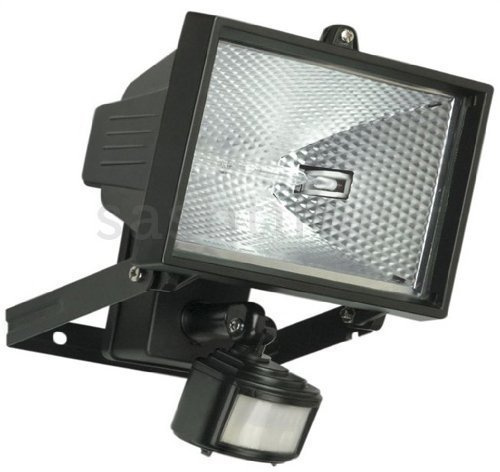Blackspur - Faro alogeno con luce di sicurezza 150W e sensore di movimento [Importato da Regno Unito]