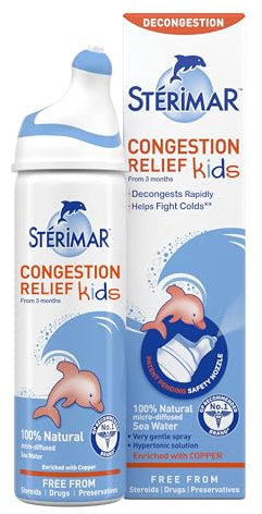 Stérimar Congestion Relief Kids, Nasal Spray, 100% Natural Sea Water, 50 ml