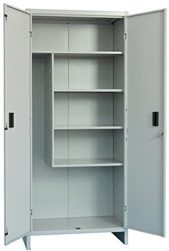 Armadio Portascope 'Pratiko' In Lamiera Verniciata. Completo Di Una Mensola Grande E Tre Piccole. Fornito Smontato.