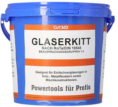Ego SB 11- Stucco professionale per finestra, secchio di plastica da 5 kg, stucco per riparazione del legno