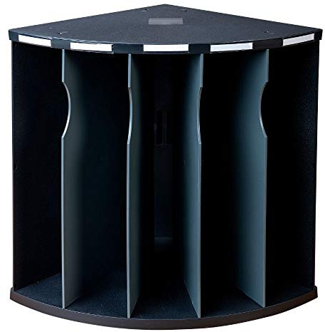 Exacompta - rif. 393714D - confezione da 3 classificatori ergomici a 5 scomparti a torta - The Corner ECOBLACK - dimensioni 360 x 295 x 60 mm - colore nero/grigio scuro