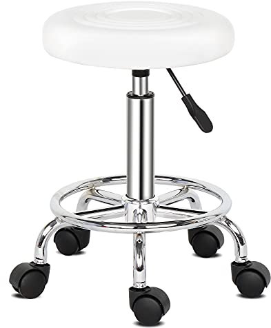 Alightup Bürohocker mit Rollen – Professionell, 360-Grad drehbar, höhenverstellbar. Ideal für Büro, Küche, Massagesalon, Klinik, Pub, Schminktisch, Näharbeiten, Malerarbeiten und Klavierspiel