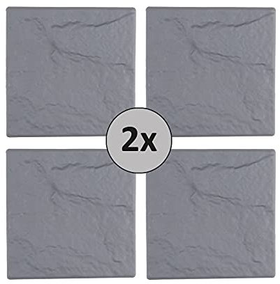 HTI living Gehwegplatte Steinoptik Nessa Trittstein Gartenweg 8 Stück