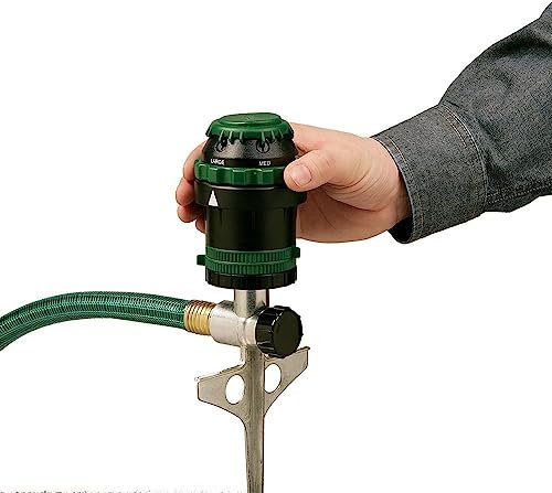 Orbit H20-6 Aspersor impulsado por engranajes en base de espiga resistente, Tri-lingual (10)