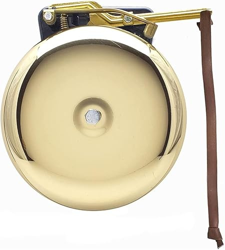 Bevin Bells Brass Trip Gong | Traditional Prize Fighter 10 Boxing Bell | Loud & Made of Steel & Brass | Boxing Training and Warning Device in One | Man Cave/Bar Accessory | Made in USA