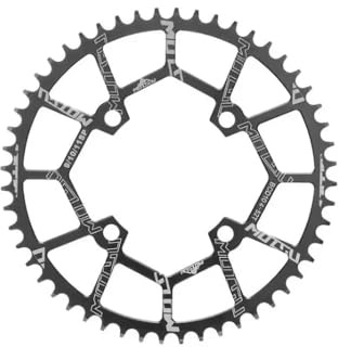 104 BCD Fahrrad Kettenblatt 40T 42T 44T 46T 48T 50T 52T Schmale Breite Kettenblätter für 8 9 10 11 12-Fach MTB, BMX Bike, Gravel Bike und Rennrad (Schwarz 52T)