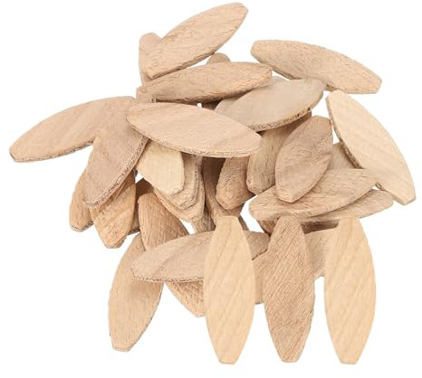 sourcing map 50Pcs Wood Joiner Biscuits, 45x16x3.8mm Woodworking Biscuits, Wood Board Docking Tool Joiner Accessories for Carpenters and DIY Projects