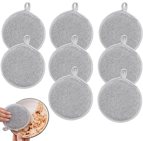 Waterjake - Set di 8 panni per la pulizia in acciaio inox, 8 panni per la pulizia in acciaio inox