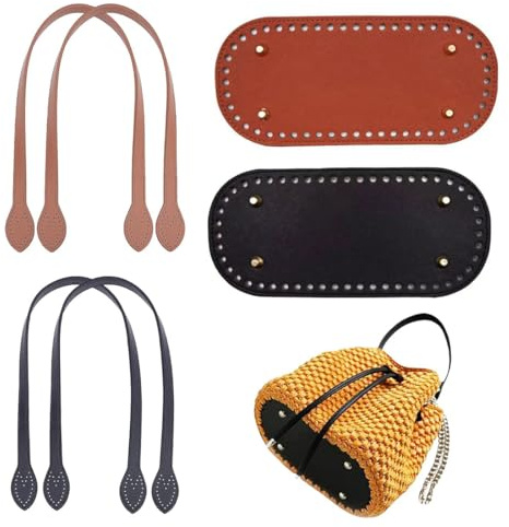 EIYVPRA 6 Piezas Materiales para Hacer Bolsos Fondo de la Bolsa Cojín de Parte Inferior de Bolso Fondo de Bolsos Bolsa de Pieza de Fondo para Accesorios Hechos a Mano del Bolso DIY