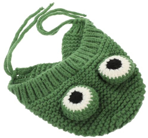 COLLBATH Bonnet d'hiver Tricoté en Peluche Épaisse pour Bébé Fille Garçon, Vert, Chaud et Confortable, pour Photographie et Anniversaire en Automne Hiver