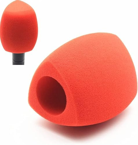 cyclingcolors Filtro antipop microfono triángulo Micro Espuma antiviento, Rojo