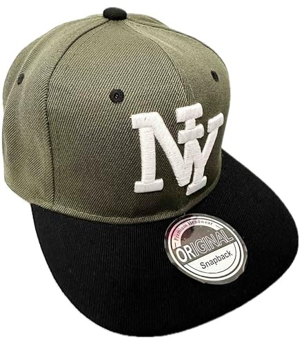 Jeamis Kids NY USA barn snapback baseballkeps keps unisex truckerare startbasebollkeps hatt Hawaii sommar kult för pojkar och flickor, NY mörkgrön, one size
