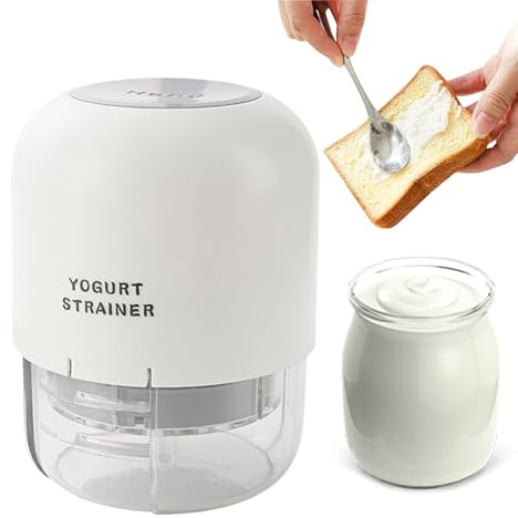Colino per yogurt – Cestello filtro rimovibile a pressione per caffè, tè, con setaccio multiuso, utensile da cucina per salse, miele, succo, latte, bevande, paner, 13 x 18 cm