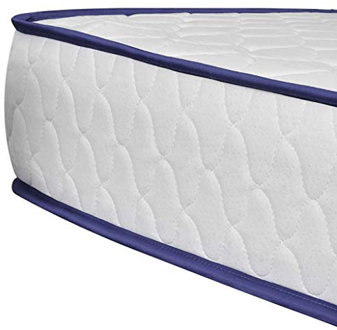 Holepyr Minnesskummadrass 200 × 120 × 17 cm mjuk, 5 lager med polyesteröverdrag, vändmadrass för sovrum, gästrum, lägenhet, bekväm fåtölj och lugn