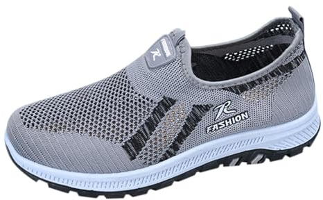 Herr löparskor fritidsskor män sommar lätta fashionabla sneakers camping promenadskor mjuka lätta tygskor bekväma joggingskor casual slip-skor