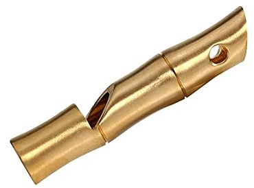 Alomejor Fischietto di Sopravvivenza, Realizzato a Mano, Ottone ad Alta Decibel, Portatile e Resistente, per Escursioni, Campeggio, Competizioni, Sport Outdoor