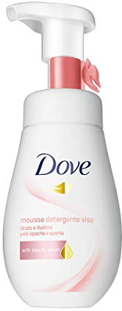 Dove Mousse nettoyant visage éclaircissant pour peaux mates et ternes 160 ml