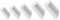 hicoosee Crochet en Bois, Patère Bois, Patère Porte Manteau Crochet Mural Blanc pour Suspendre Les Manteaux, Chapeaux, Vestes, Sacs 5PCS