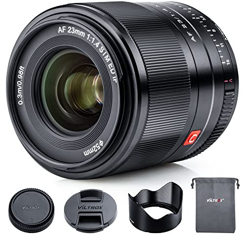 VILTROX Lente de enfoque automático F1.4 STM XF de 23 mm, enfoque fijo, APS-C, lente compacta de gran apertura compatible con Fujifilm Fuji 23 mm X-mount cámara X-T3 X-H1 X20 X-T30 X-T20 X-T100 X-Pro2