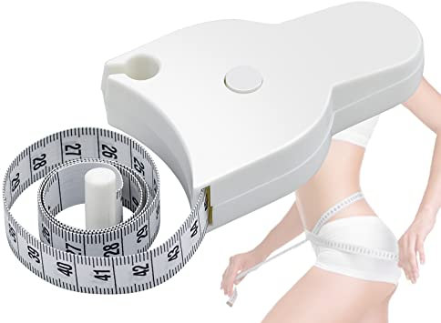 PANSYFEN Mètre Ruban pour le Corps Ruban à Mesurer du Corp Rétractable Automatique Utilisation à Une Main pour Tailleur pour Couture et Mesurer Tour de Taille Hanche et de Bras