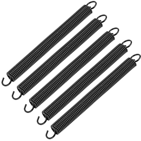 0,6 mm fjäder, 6 x 2 x 1, 5 stycken, tråddiameter 0,6 mm, 4 mm, 50 mm, dragförlängningsfjäder för dragfjädrar, sökare, flexibla fjädrar, små, sorterade, 4 mm