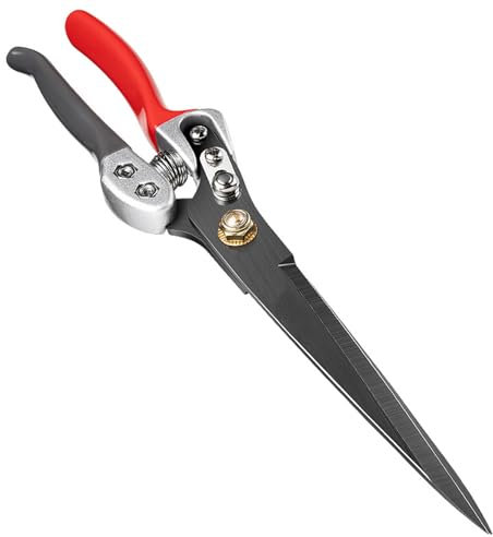 Ciseaux à gazon, à mouton, en acier résistant à l'usure, double tranchant avec ressort, ressort puissant, convient pour les bovins et les moutons