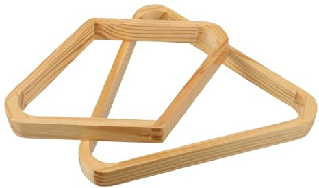 Alasum 2 Pezzi Triangoli per Biliardo in Legno Massello Supporto per Palline da Pool Accessori Professionali per Tavoli da Biliardo Domestici e Commerciali Allineamento e Trasporto
