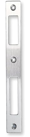Targonix Tôle de fermeture en acier inoxydable pour porte d'entrée et porte de chambre - Plaque de serrure - Contreplaque inoxydable - Pour l'intérieur et l'extérieur