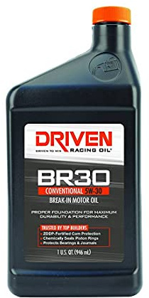 Driven Racing Oil BR30 Conventional Break In Oil 5w-30 Quart Bottle