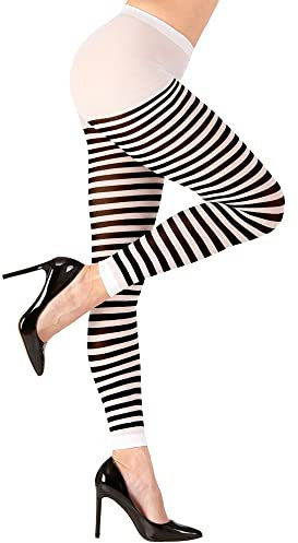 W WIDMANN MILANO Party Fashion - Strumpfhose gestreift, 70 DEN, Kostümzubehör, Karneval, Mottoparty