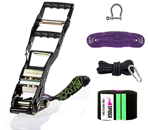 SPIDER SLACKLINE TASM5 - Mandingo Ratsche - Doppelhebel Ratchet XXL Slackline Trickline