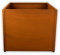 Köhko® Designer Pflanzkübel Hochbeet (mit Bodenplatte) aus Cortenstahl Pflanzgefäß QUADER 80x80x50 cm……