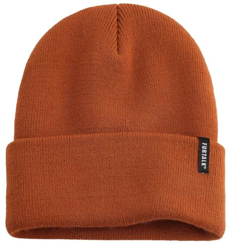 FURTALK Beanie Hat for Men Women Winter Hats for Women Men Soft Warm Unisex Cuffed Beanie Knitted Skull Cap