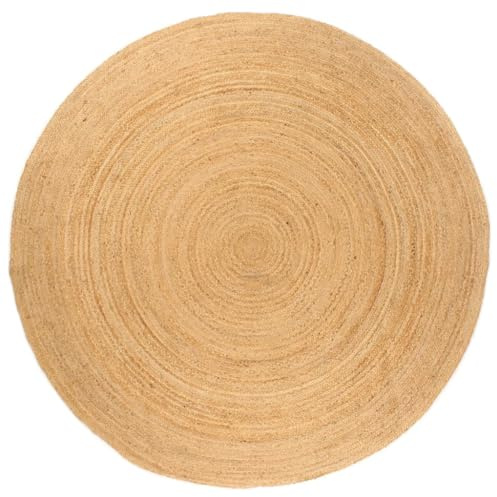 vidaXL Teppich Jute Geflochten 240 cm Rund