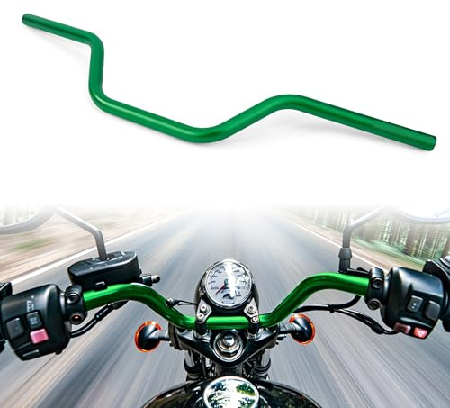 Tunejoy Manubrio Moto 22 mm Manubri 7/8 Universale per Motociclette Off-Road ATV Dirt Pit Bike Quad Go Kart Lunghezza totale: 700 mm Verde