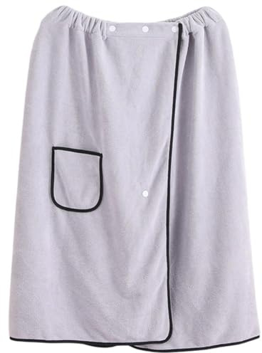 Zghhc Falda De Baño para Hombre con Bolsillo, Toalla De Sauna Ajustable, Falda De Ducha, Secado Rápido, Toallas De Playa para Gimnasio, Hogar, SPA Y Piscina.