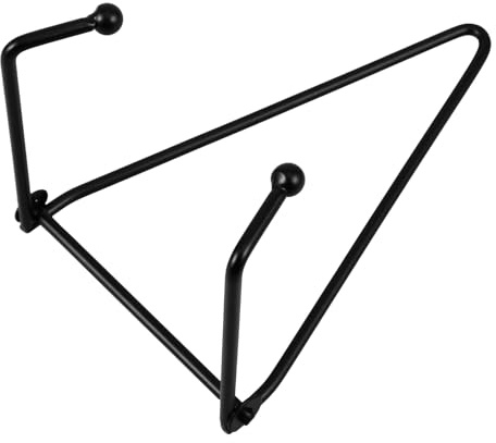 COLLBATH Support Mural Métal Noir pour Assiettes Décoratives Porte-photos et Présentoir Objets Support Stable pour Affichage et Organisation à Domicile