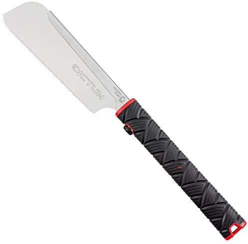 DICTUM Dozuki Super Hard Compact 180, Power Grip – Japansäge, Handsäge & Holzsäge für exotische Harthölzer & Plattenmaterial | Kompakte Dozuki für präzise Querschnitte