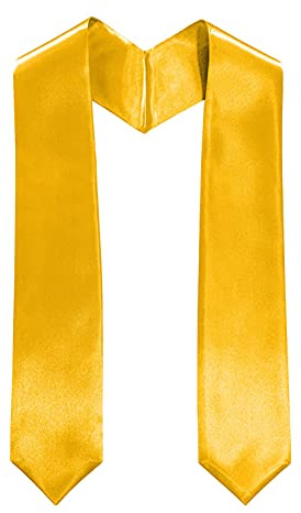 MyGradDay Plain Graduation Stole Colorful Stole for Adult Length 60,Rich in Color