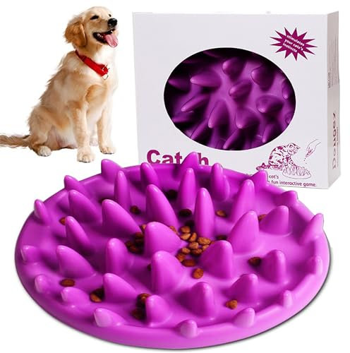MINGZE Cane Pet Dog Slow Food Bowl Anti-soffocare Ciotola Forniture, Ciotola Cani Mangiare Lento, Distributore di Cibo Lento, interattiva, Ciotola Cani Mangiare Lento