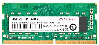 Transcend JetRam 3200 MHz DDR4 DRAM Laptop Memory 8GB CL22 (JM3200HSB-8G)