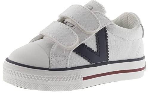victoria Basket Unisex Tribu Lona & Logotipo En Contraste & Tiras Adherentes 1065163 para Niños Blanco 24