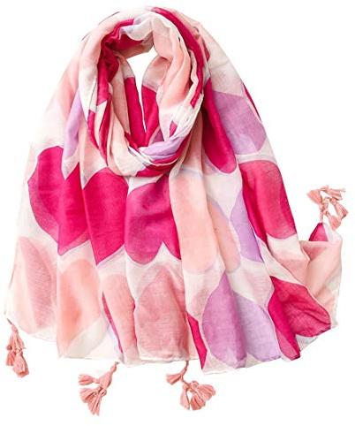 FAIRYGATE Pink Scarf for Women UK Large Lightweight Polyester Stylish Long Wrap Shawl Travel Office Casual Ladies Scarves Soft Accessories Scarfs 9029