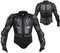 Schutzkleidung mit Knieschoner Ellenbogenschoner Schutz Weste Motorrad Ganzkörperschutz Rüstung für Ski Snowboard Motocross Sport,Black,S(160)