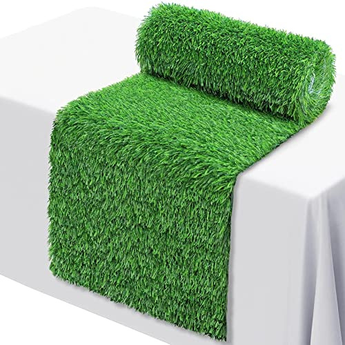 Rianpesn Faux Grass Table Runner | Realistic Grass Table Runner - Fake Grass Decoration Any Shape And Size for Bridal Baby Shower, Easter, St. Patrick's Day
