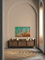 Leinwandbild Rostoptik im Industrial Style - Kunstdruck Kupfer Orange Türkis - 120x80 cm Querformat - Moderne Wanddekoration Schlafzimmer Wohnzimmer - Bild auf Keilrahmen